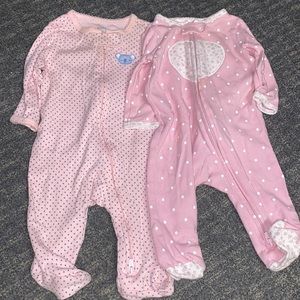 Two pack footed one piece